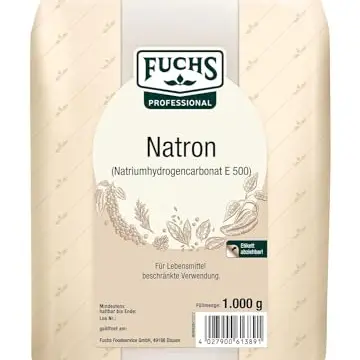 Fuchs Professional Natron - Vielseitiges Pulver für Backen, Reinigung und Geruchsneutralisation | 1 kg