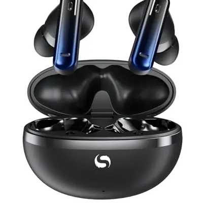 SERVOMASTER Kabellose In-Ear Kopfhörer, 30 Stunden Abspielzeit, nur 3,6 g, kompatibel mit iOS und Android, Deep Bass