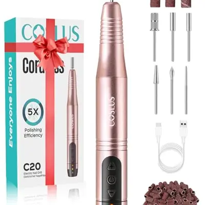 COSLUS C20 Elektrischer Nagelfräser 11-in-1 Set Gold