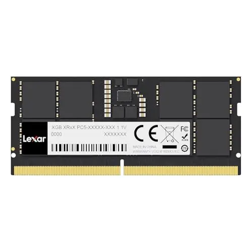 Lexar 32GB DDR5 5600MHz Laptop-RAM, Hochleistungs SO-DIMM für Laptops und Intel NUC Mini-PCs