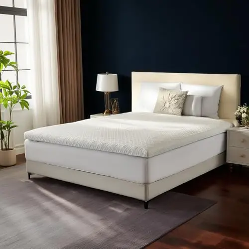 Mendale Topper 140x200cm 7-Zonen Gel-Schaum, Dual-Core H2&H3, 8cm Höhe für Boxspring Bett
