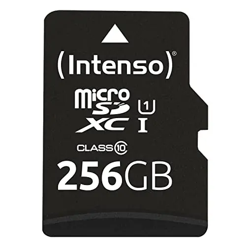 Intenso Premium microSDXC 256GB Speicherkarte mit SD-Adapter, schwarz
