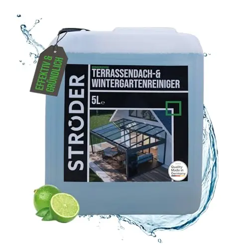 STRÖDER® Terrassendachreiniger 5 Liter – Hohe Wirksamkeit für Glas & Kunststoffdächer