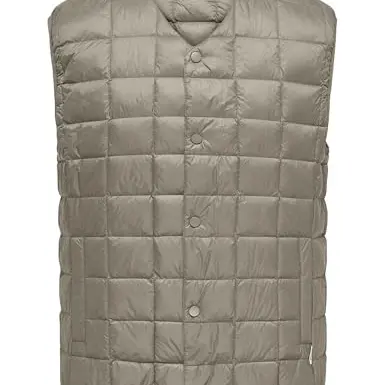 ONLY & SONS Onsgavin Light Quilted Snap Vest