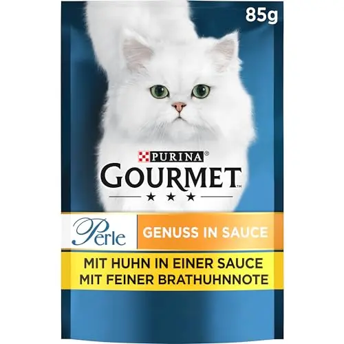 Gourmet Perle Katzenfutter in Sauce mit Huhn, 26er Pack (26 x 85g)