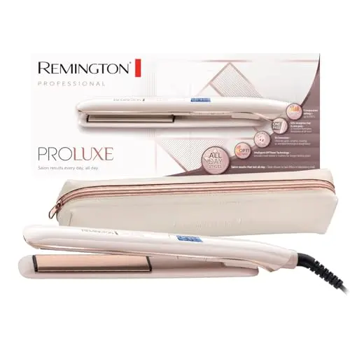 Remington Glätteisen PROluxe S9100, OPTIheat-Technologie für langanhaltendes Styling, 150-230°C, LCD-Display