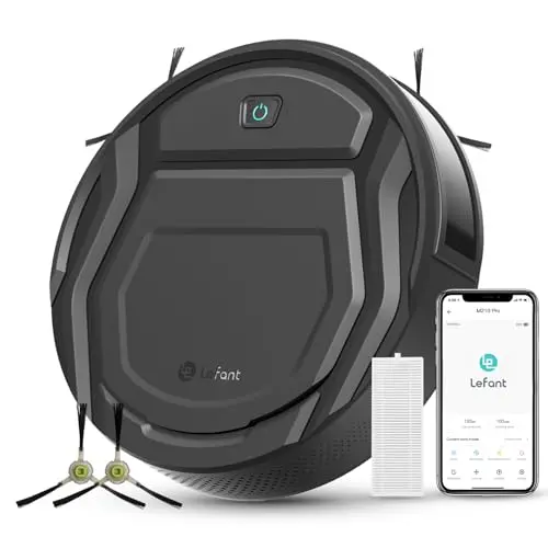 LEFANT Saugroboter M210P, WLAN Roboterstaubsauger, Alexa-kompatibel, leise und selbstladend für Haushaltsreinigung