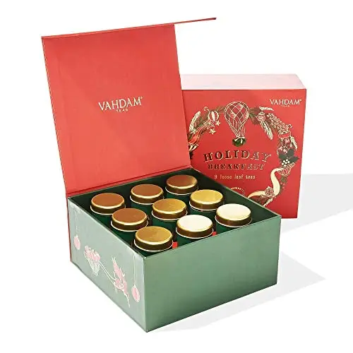 VAHDAM Tee-Geschenkset – Chai | 100 % natürliche Zutaten | Weihnachtsgeschenk