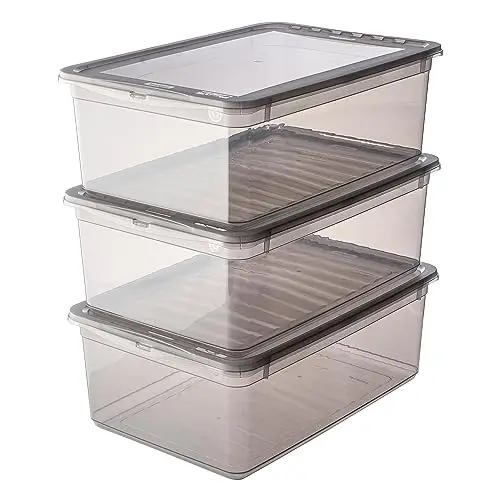 keeeper Aufbewahrungsboxen, 3-teiliges Set, 11 l, Transparent