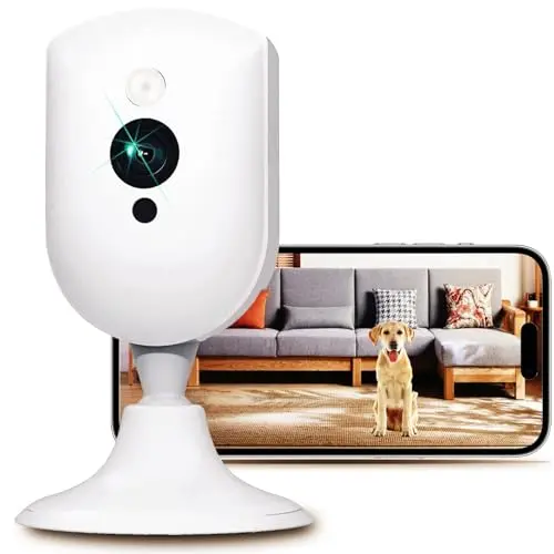 VIM TAG WLAN Überwachungskamera Innen, 4MP, Nachtsicht, 2-Wege-Audio, App-Babyphone für Zuhause