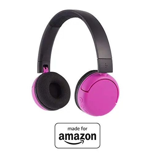 BuddyPhones PopTime, Pink - Kopfhörer für Kinder (8-15 Jahre)