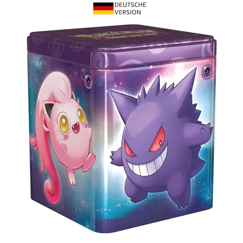 Pokémon Sammelkartenspiel: Psycho Stapel-Tin-Box mit 3 Boosterpacks & 2 Stickern
