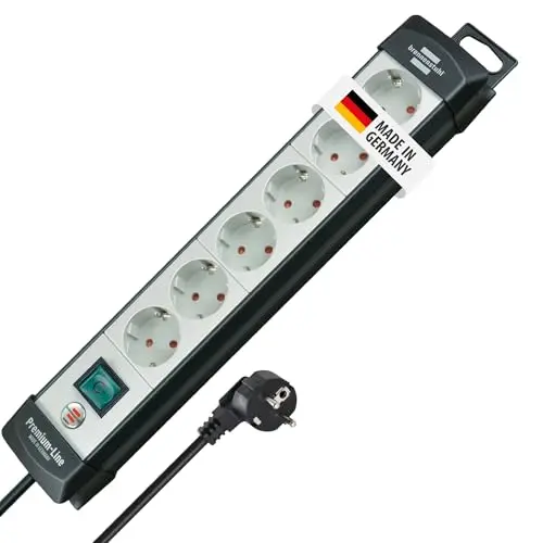 Brennenstuhl Premium-Line Steckdosenleiste 6-Fach, 5m
