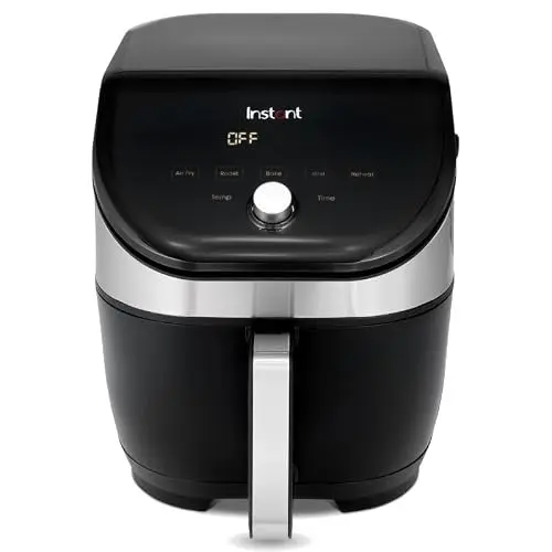 Instant Vortex Slim 5.7L Heißluftfritteuse 5-in-1 - 1700W, Edelstahl, zum Frittieren, Backen, Grillen und Aufwärmen