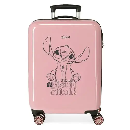 Disney Stitch Kinderkoffer, Hartschalenkoffer für Handgepäck, 28L, leicht, mit Doppelrädern