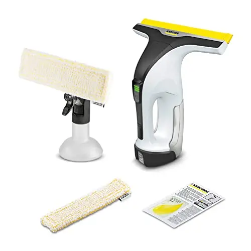 Kärcher Akku-Fensterreiniger WV 4-4 Plus mit Silikonlippe und LED-Anzeige, ohne Akku und Ladegerät