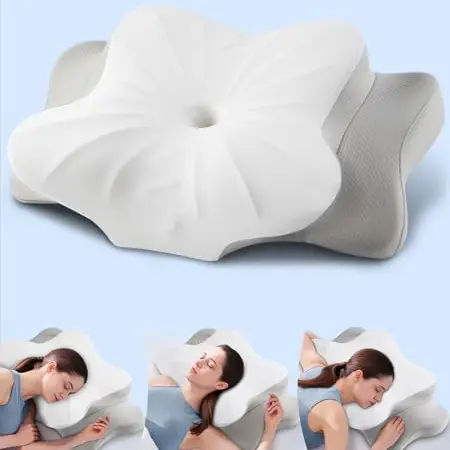 DONAMA Memory Foam Nackenkissen für Seitenschläfer, Rücken- und Bauchschläfer