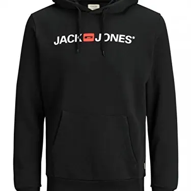 JACK & JONES Herren Kapuzenpullover Schwarz
