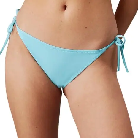 Calvin Klein Damen String mit Seitenschnürung, Blau (Blue Punch), XL