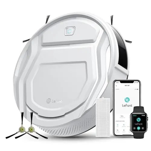 LEFANT Saugroboter M210, WLAN Staubsauger Roboter mit Alexa und APP-Steuerung, leise und selbstaufladend für Tierhaare