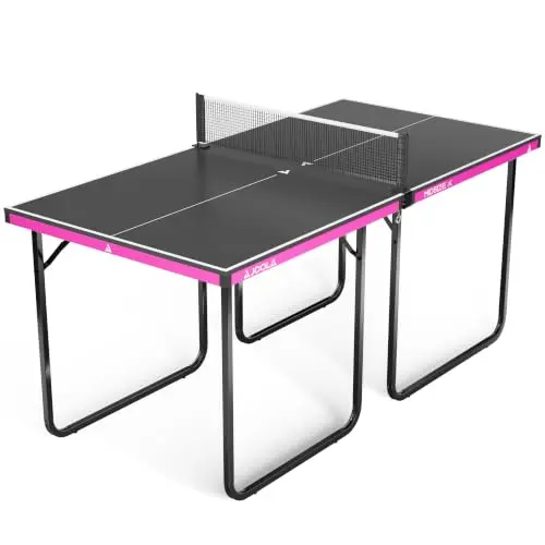 JOOLA Midsize X – kompakte, klappbare Tischtennisplatte für drinnen, 152 x 76 cm
