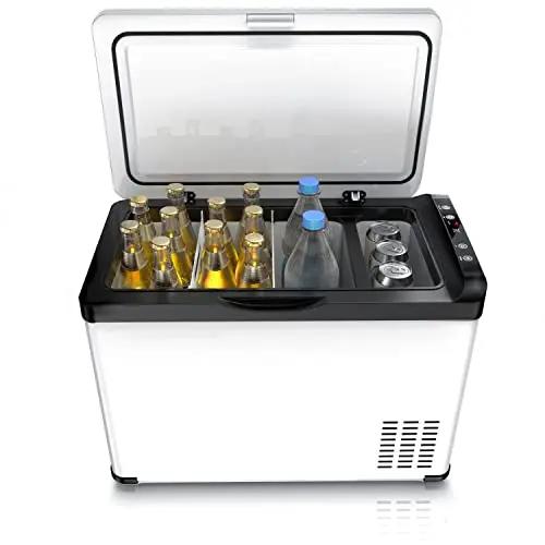 Brandson ECO Kühlbox XXL – 30L elektrische Autokühlbox für Camping und Reisen – bis -22°C – Weiß