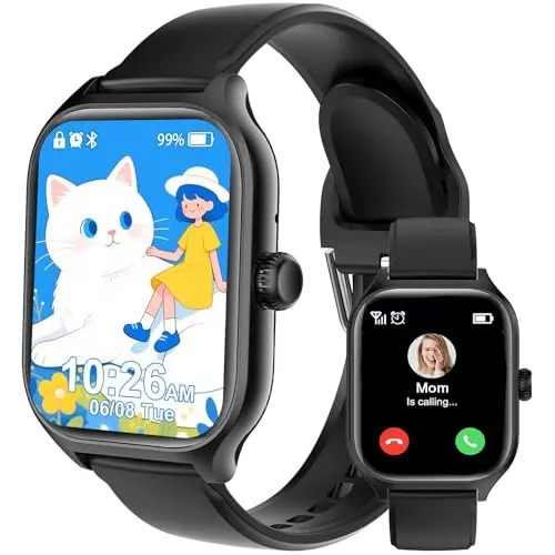 Clleylise Smartwatch für Kinder mit Bluetooth, Fitness Tracker, SOS, Spiele und Musik – Geschenkidee für Jungen und Mädchen