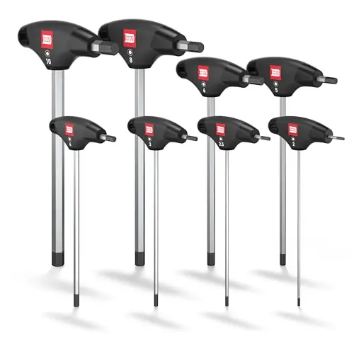 INBUS® 8-tlg. T-Griff Schraubendreher Set 2–10 mm, HybridTouch, Made in Germany
