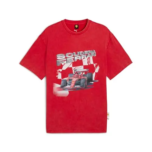 PUMA Herren T-Shirt Scuderia Ferrari Rot