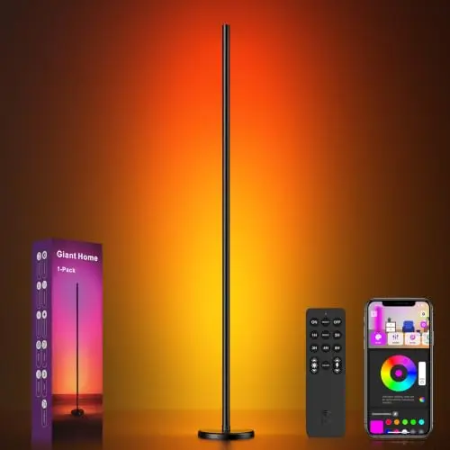 Giant Home RGBICW LED Stehlampe, Ecklampe für Wohnzimmer