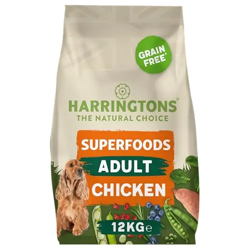 Harringtons Superfoods getreidefreies hypoallergenes Hundefutter mit Hühnchen und Gemüse, 12 kg