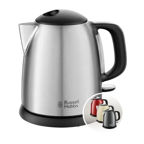 Russell Hobbs Adventure Wasserkocher 1,0l Edelstahl mit Schnellkochfunktion und Wasserstandsanzeige