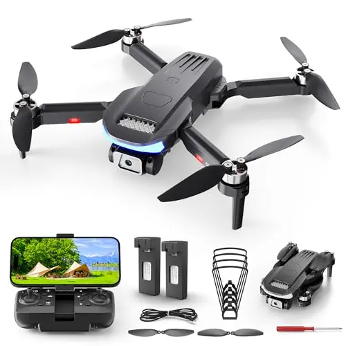 B15 4K Drohne mit Kamera - Faltbarer Quadcopter für Anfänger, 36 Min Flugzeit, 2 Akkus, unter 249g