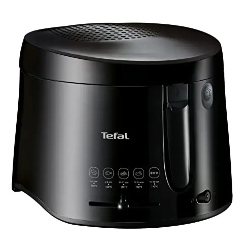 Tefal Maxi Fry Fritteuse mit Cool Wall Technologie, 1,2 kg Fassungsvermögen, einklappbarer Griff, schwarz