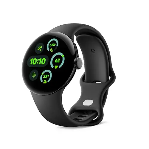 Google Pixel Watch 3 (41 mm) – Smartwatch mit Herzfrequenzmonitor, Fitness-Insights, 24-Stunden-Akku – Matte Black Aluminium