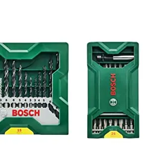 Bosch Mini-X-Line Set 25 + 15 + 1 mit Griff für Bohrmaschinen