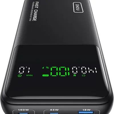 INIU 27000mAh Power Bank mit 140W PD3.0, Kompatibel mit MacBook, iPad, Smartphone und Gaming-Geräten