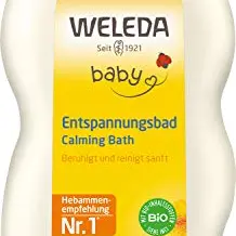WELEDA Bio Baby Calendula Entspannungsbad - veganer Badezusatz für ruhigen Schlaf (200ml)