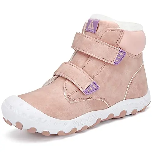 Mishansha Winterstiefel für Kinder – warme, pinke Schneeboots in Größe 37