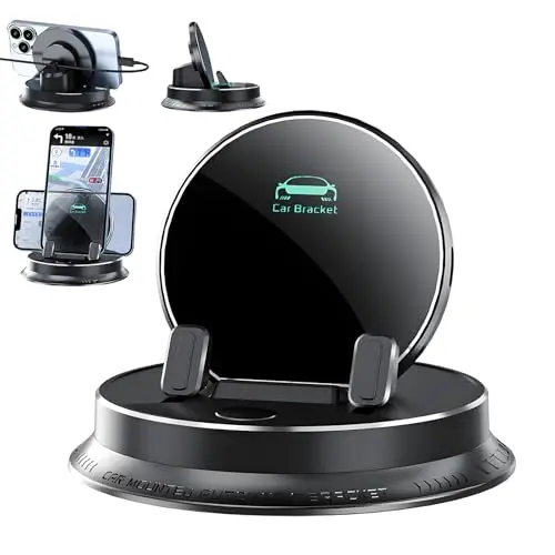 ZOBMIO Auto Handyhalterung, 360° drehbar, für iPhone und Samsung, einfache Installation für Dashboard und Lüftung