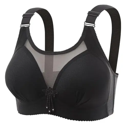 Surttan Sexy Damen Unterwäsche Set - Bügelloser Minimizer BH, Push Up, Seamless, Baumwolle, Atmungsaktiv, Hautfreundlich