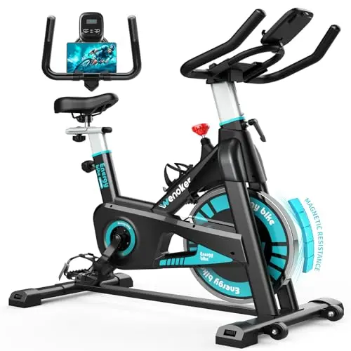 [2024] Wenoker Heimtrainer Fahrrad - Magnetischer Widerstand für Indoor Fitness, 160 kg belastbar