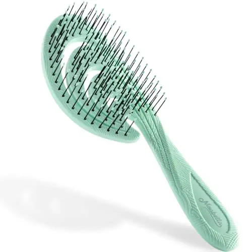 Ninabella Entwirrbürste für Damen, Herren & Kinder - Nachhaltige Haarbürste aus recyceltem Material - Grün
