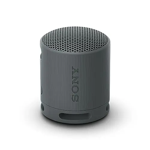 Sony SRS-XB100 Kabelloser Bluetooth-Lautsprecher, tragbar, wasserdicht, 16 Std Akku, schwarz