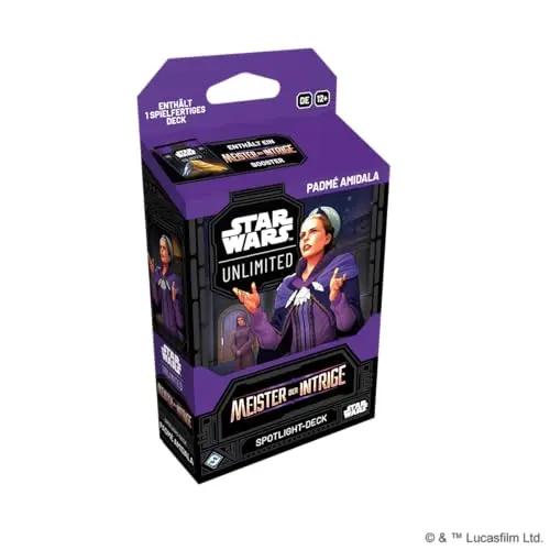 Star Wars: Unlimited Spotlight Deck - Meister der Intrige mit exklusiven Karten, TCG für Kinder & Erwachsene, ab 12+, 2+ Spieler, ca. 20 Min.