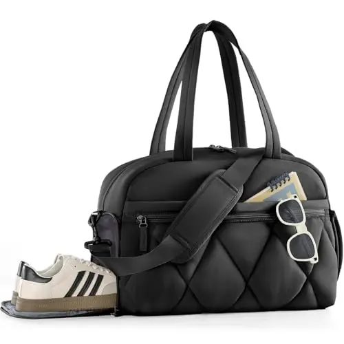 Lekespring Damen Sporttasche, Handgepäck, Schuhfach für Weekender
