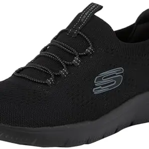 Skechers Damen Summits Turnschuhe, Schwarz, Größe 42 EU