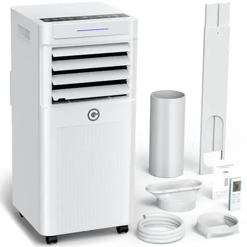 Mobile Klimaanlage 7000 BTU, 3-in-1 mit Fernbedienung, leise & energieeffizient, für Räume bis 68 m³