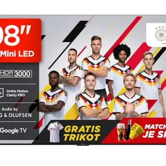TCL 98 Zoll 4K QD-Mini LED Smart TV mit HDR, Dolby Vision & Atmos