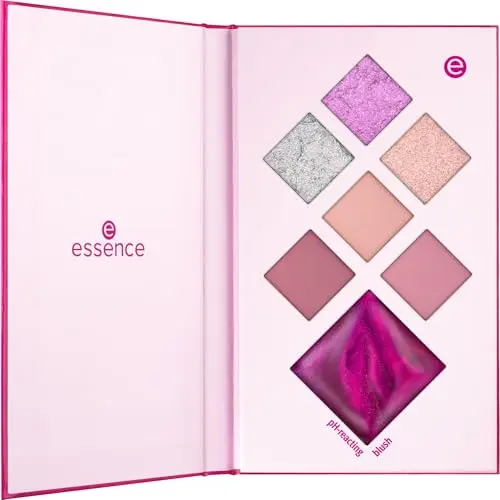 essence CRYSTAL CRUSH Eye & Face Palette, 7 Farben, Glitzernd, Vegan, Ohne Parabene, 7.1g